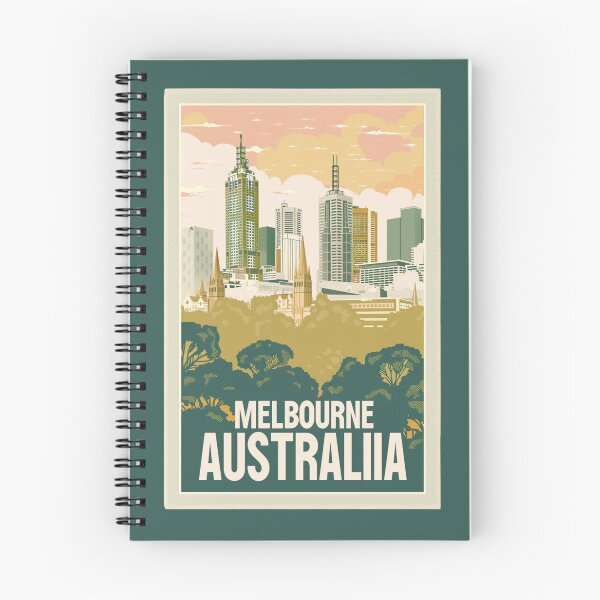 Artikelvorschau, Eine Vintage-Reisekunst von Melbourne – Australien entworfen und verkauft von GoodOldVintage.