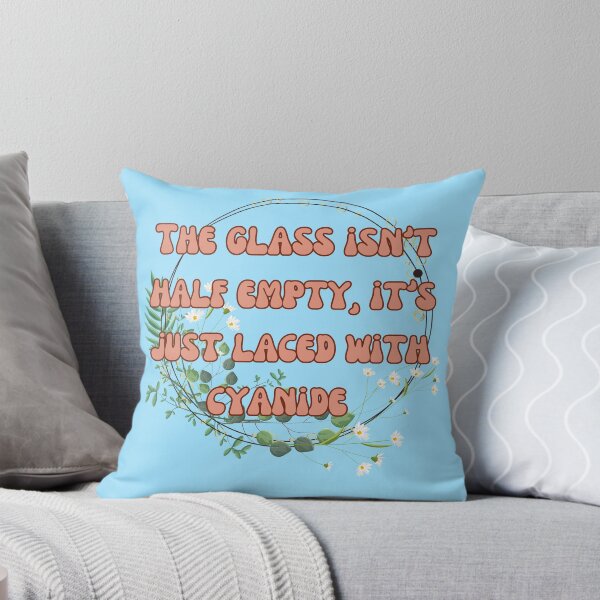 Item preview, Glass isn’t half empty it’s laced with cyanide  designed and sold by Waifu-inc.