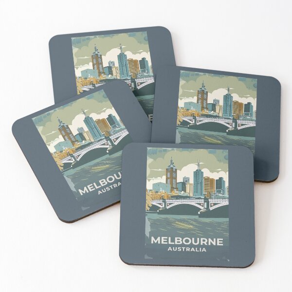 Item preview, A Vintage Travel Art of Melbourne - Australia  designed and sold by GoodOldVintage.