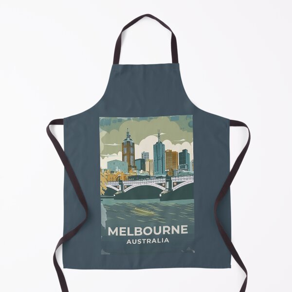 Item preview, A Vintage Travel Art of Melbourne - Australia designed and sold by GoodOldVintage.