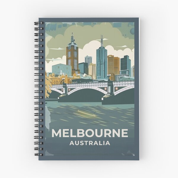 Item preview, A Vintage Travel Art of Melbourne - Australia  designed and sold by GoodOldVintage.