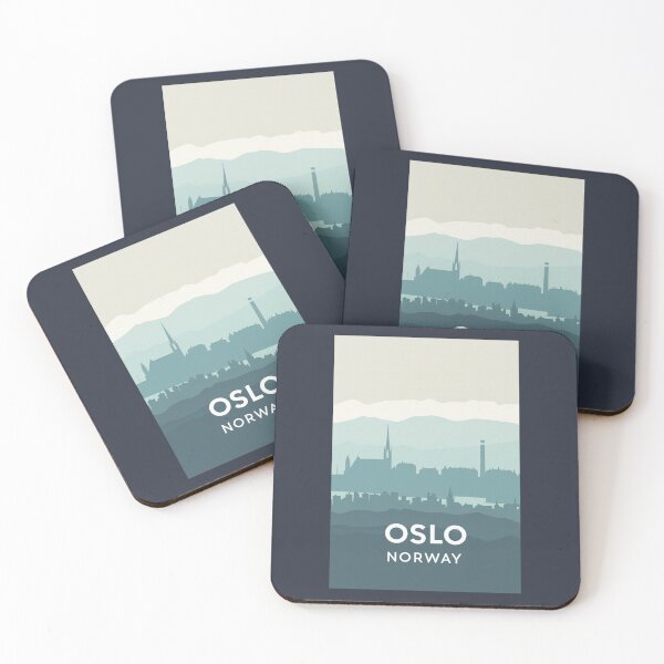 Item preview, A Vintage Travel Art of Oslo - Norway  designed and sold by GoodOldVintage.