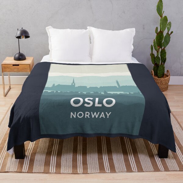 Item preview, A Vintage Travel Art of Oslo - Norway  designed and sold by GoodOldVintage.