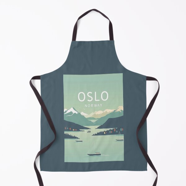 Item preview, A Vintage Travel Art of Oslo - Norway designed and sold by GoodOldVintage.
