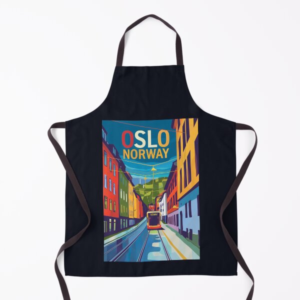 Item preview, A Vintage Travel Art of Oslo - Norway designed and sold by GoodOldVintage.