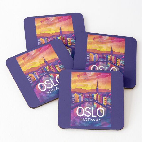 Item preview, A Vintage Travel Art of Oslo - Norway  designed and sold by GoodOldVintage.