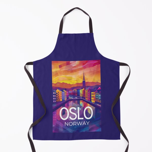 Item preview, A Vintage Travel Art of Oslo - Norway designed and sold by GoodOldVintage.