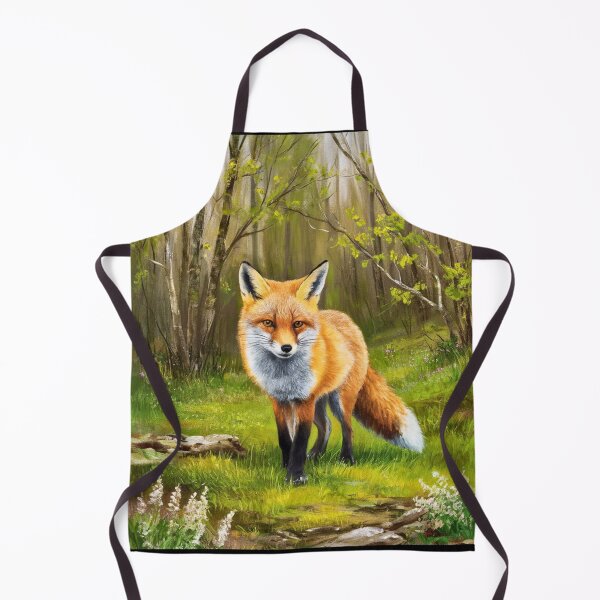 Artikelvorschau, Fuchs-Porträt. Frühlingszeit, Blumenfuchs, Vintage-Fuchs, Fuchs-Malerei, Camille Pissarro-Stil entworfen und verkauft von FoxVibes.