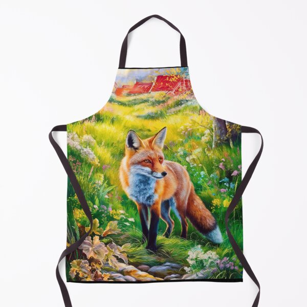 Artikelvorschau, Fuchs-Porträt. Frühlingszeit, Blumenfuchs, Vintage-Fuchs, Fuchs-Malerei, Camille Pissarro-Stil entworfen und verkauft von FoxVibes.