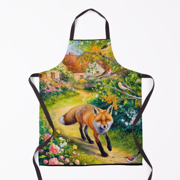 Artikelvorschau, Fuchs-Porträt. Frühlingszeit, Blumenfuchs, Vintage-Fuchs, Fuchs-Malerei, Camille Pissarro-Stil entworfen und verkauft von FoxVibes.