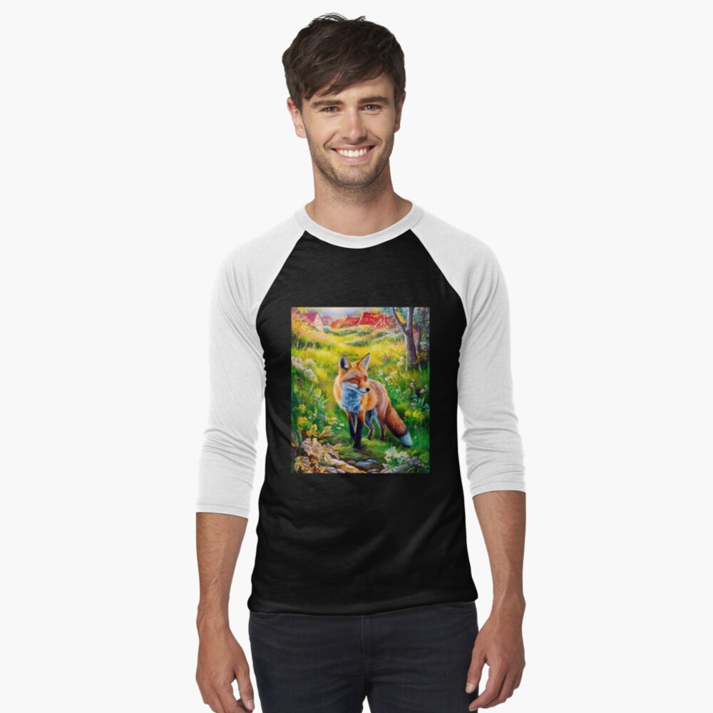 Item preview, Baseball ¾ Sleeve T-Shirt designed and sold by FoxVibes.