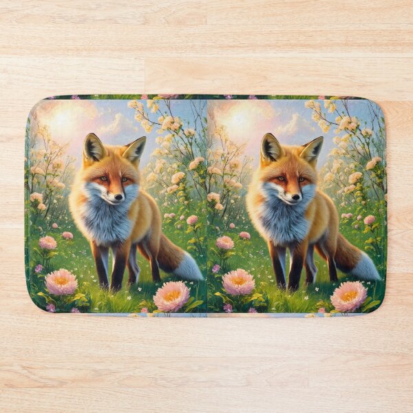 Artikelvorschau, Fuchs-Porträt. Frühlingszeit, Blumenfuchs, Vintage-Fuchs, Fuchs-Malerei, Camille Pissarro-Stil entworfen und verkauft von FoxVibes.