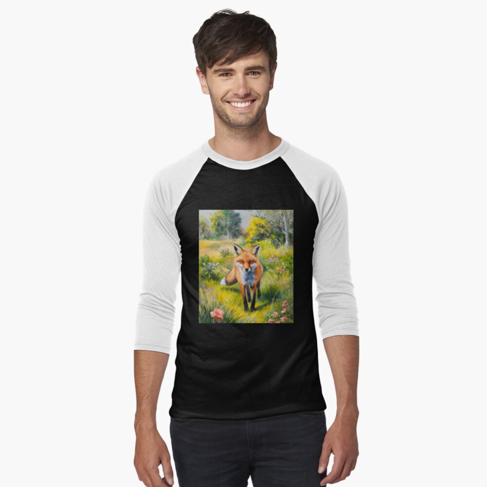 Item preview, Baseball ¾ Sleeve T-Shirt designed and sold by FoxVibes.