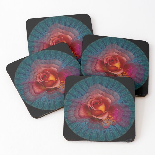 Item preview, Red Rose OM Meditation designed and sold by Laeton Designs.