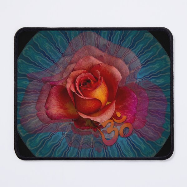 Item preview, Red Rose OM Meditation designed and sold by Laeton Designs.