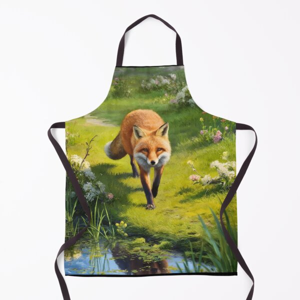 Artikelvorschau, Fuchs-Porträt. Frühlingszeit, Blumenfuchs, Vintage-Fuchs, Fuchs-Malerei, Camille Pissarro-Stil entworfen und verkauft von FoxVibes.