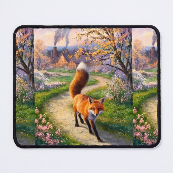 Artikelvorschau, Fuchs-Porträt. Frühlingszeit, Blumenfuchs, Vintage-Fuchs, Fuchs-Malerei, Camille Pissarro-Stil entworfen und verkauft von FoxVibes.