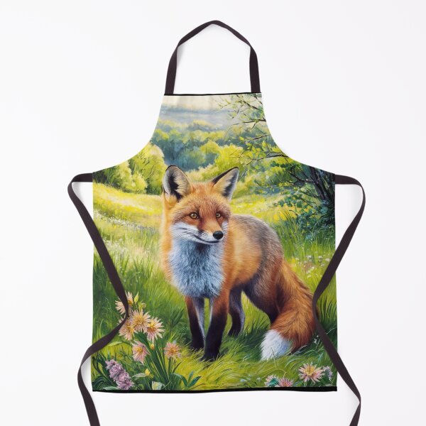 Artikelvorschau, Fuchs-Porträt. Frühlingszeit, Blumenfuchs, Vintage-Fuchs, Fuchs-Malerei, Camille Pissarro-Stil entworfen und verkauft von FoxVibes.