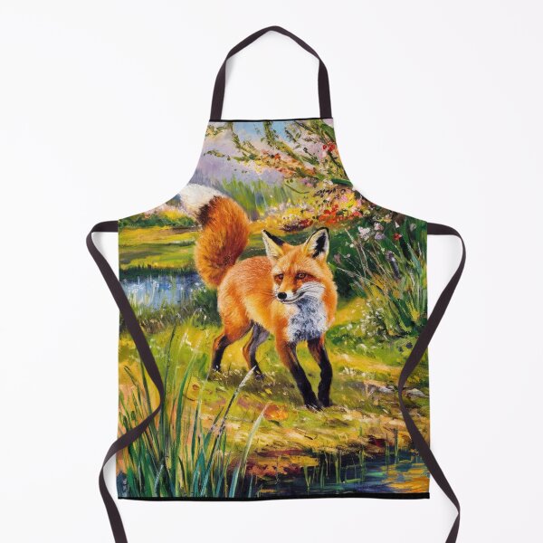 Artikelvorschau, Fuchs-Porträt. Frühlingszeit, Blumenfuchs, Vintage-Fuchs, Fuchs-Malerei, Camille Pissarro-Stil entworfen und verkauft von FoxVibes.