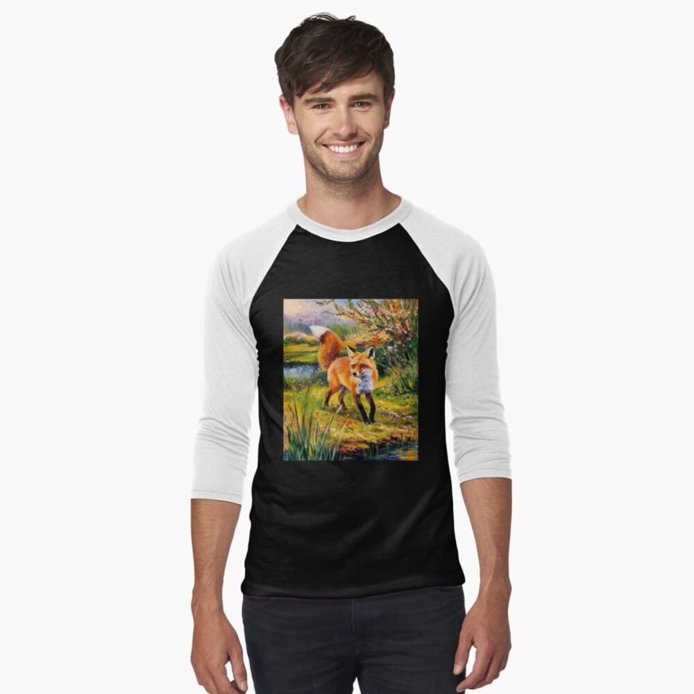 Item preview, Baseball ¾ Sleeve T-Shirt designed and sold by FoxVibes.