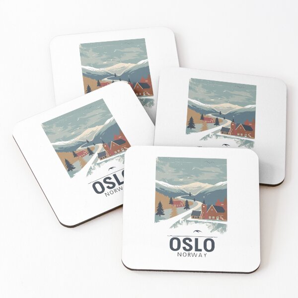 Item preview, A Vintage Travel Art of Oslo - Norway  designed and sold by GoodOldVintage.