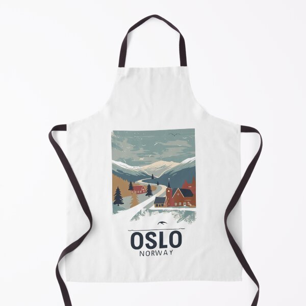 Item preview, A Vintage Travel Art of Oslo - Norway designed and sold by GoodOldVintage.