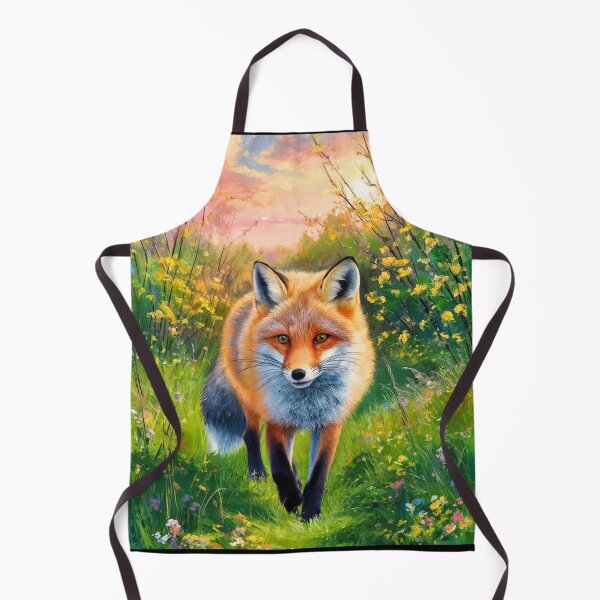 Artikelvorschau, Fuchs-Porträt. Frühlingszeit, Blumenfuchs, Vintage-Fuchs, Fuchs-Malerei, Camille Pissarro-Stil entworfen und verkauft von FoxVibes.