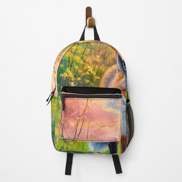 Artikelvorschau, Fuchs-Porträt. Frühlingszeit, Blumenfuchs, Vintage-Fuchs, Fuchs-Malerei, Camille Pissarro-Stil entworfen und verkauft von FoxVibes.