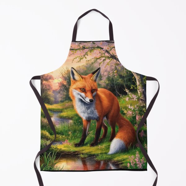 Artikelvorschau, Fuchs-Porträt. Frühlingszeit, Blumenfuchs, Vintage-Fuchs, Fuchs-Malerei, Camille Pissarro-Stil entworfen und verkauft von FoxVibes.
