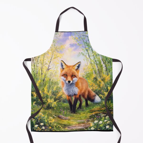 Artikelvorschau, Fuchs-Porträt. Frühlingszeit, Blumenfuchs, Vintage-Fuchs, Fuchs-Malerei, Camille Pissarro-Stil entworfen und verkauft von FoxVibes.