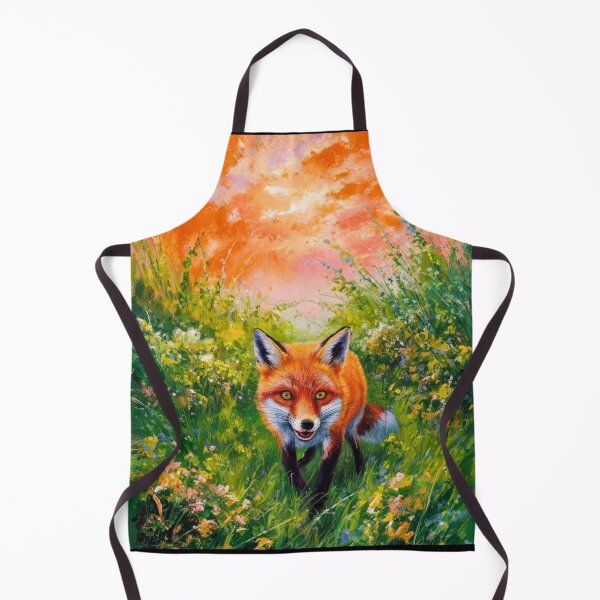 Artikelvorschau, Fuchs-Porträt. Frühlingszeit, Blumenfuchs, Vintage-Fuchs, Fuchs-Malerei, Camille Pissarro-Stil entworfen und verkauft von FoxVibes.