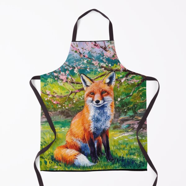 Artikelvorschau, Fuchs-Porträt. Frühlingszeit, Blumenfuchs, Vintage-Fuchs, Fuchs-Malerei, Camille Pissarro-Stil entworfen und verkauft von FoxVibes.