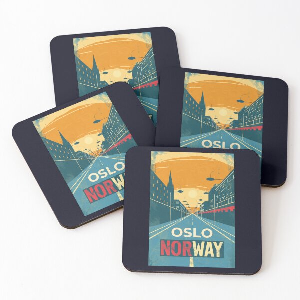 Item preview, A Vintage Travel Art of Oslo - Norway  designed and sold by GoodOldVintage.