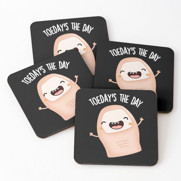 Item preview, Toe-day's The Day Funny Toe Pun (Dark BG) designed and sold by punnybone.