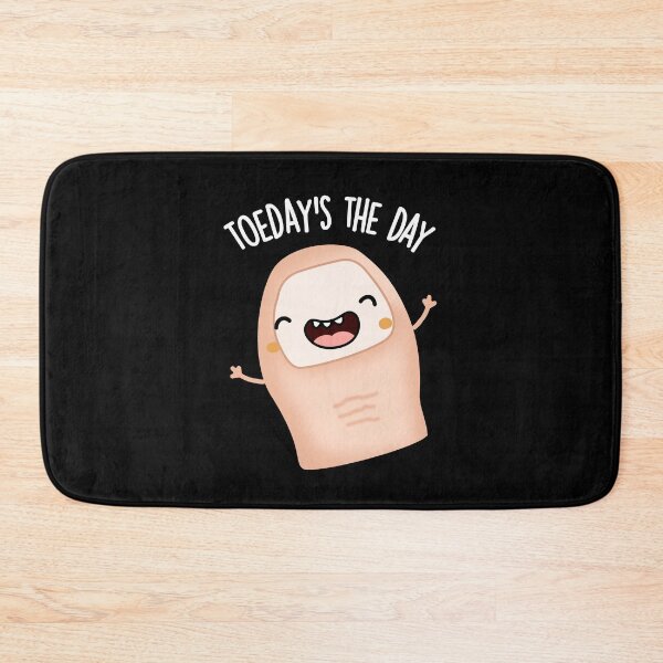 Item preview, Toe-day's The Day Funny Toe Pun (Dark BG) designed and sold by punnybone.