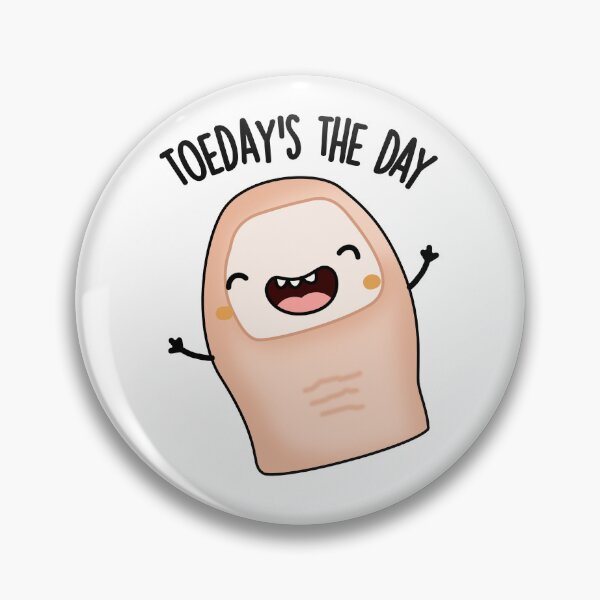 Item preview, Toe-day's The Day Funny Toe Pun  designed and sold by punnybone.