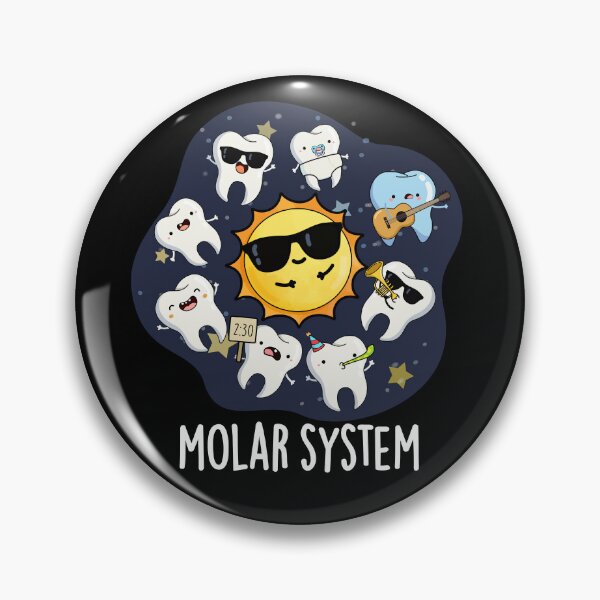 Item preview, Molar System Funny Dental Astronomy Pun (Dark BG) designed and sold by punnybone.