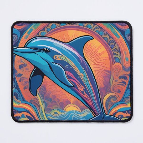 Item preview, Psychedelic Dolphin designed and sold by Whale & Dolphin Wisdom Retreats.