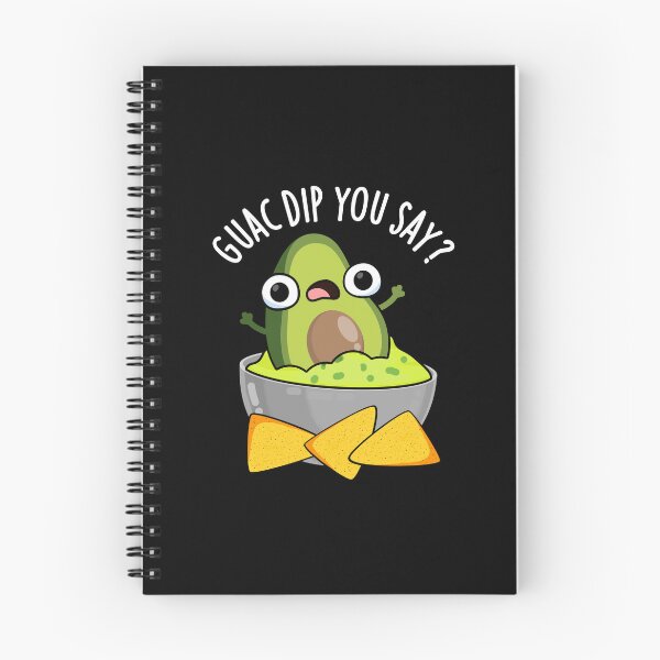 Item preview, Guac Dip You Say Funny Guacamole Dip Pun (Dark BG) designed and sold by punnybone.