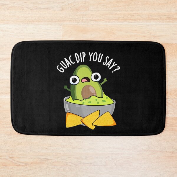 Item preview, Guac Dip You Say Funny Guacamole Dip Pun (Dark BG) designed and sold by punnybone.