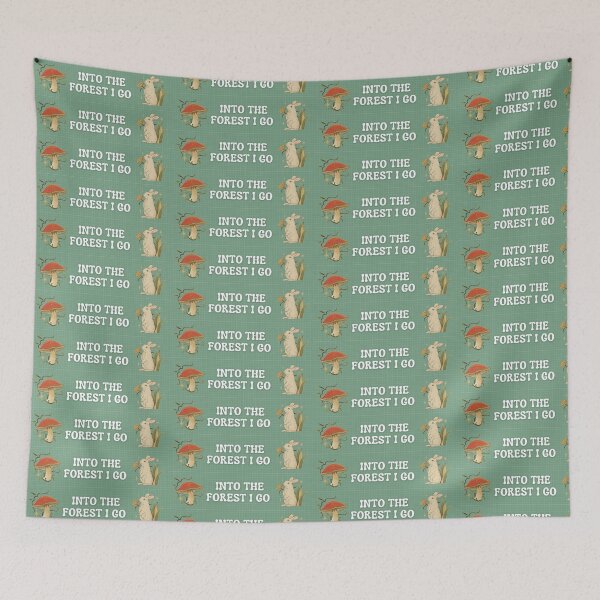 Item preview, Cute Bunny & Mushroom Into The Forest designed and sold by 2CRE8IVE4925.