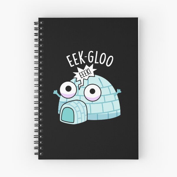 Item preview, Eek-gloo Funny Igloo Pun (Dark BG) designed and sold by punnybone.