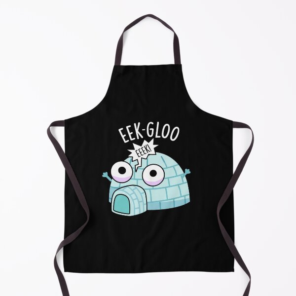 Item preview, Eek-gloo Funny Igloo Pun (Dark BG) designed and sold by punnybone.