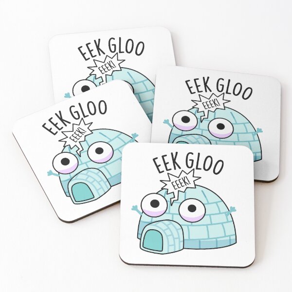 Item preview, Eek-gloo Funny Igloo Pun  designed and sold by punnybone.