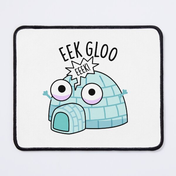 Item preview, Eek-gloo Funny Igloo Pun designed and sold by punnybone.