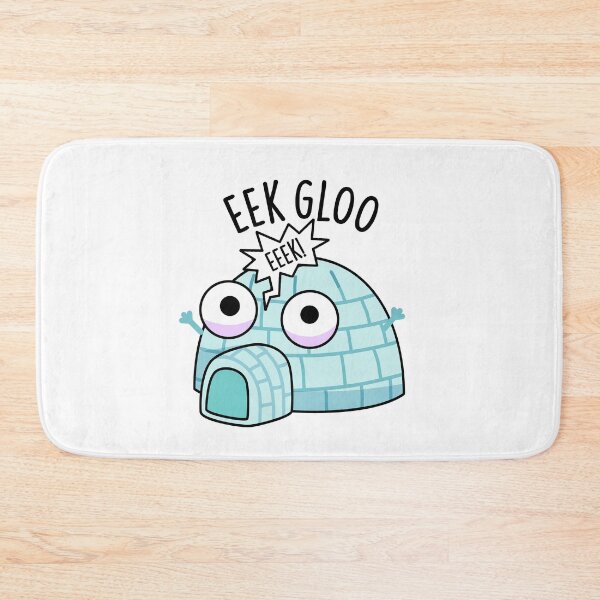 Item preview, Eek-gloo Funny Igloo Pun  designed and sold by punnybone.