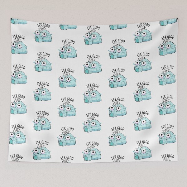 Item preview, Eek-gloo Funny Igloo Pun  designed and sold by punnybone.