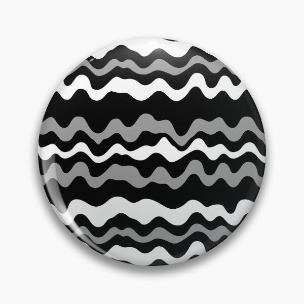 Item preview, Horizontal curved stripes of gray black colors  designed and sold by fuzzyfox.