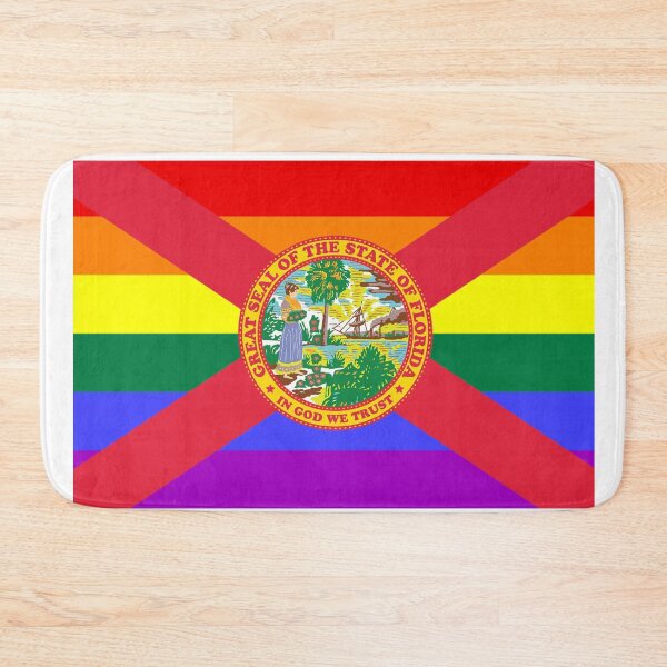 Item preview, Florida Pride! Rainbow Flag for State of Florida designed and sold by YonderAndBeyond.