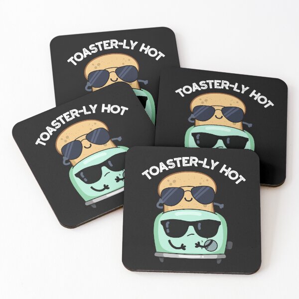 Item preview, Toasterly Hot Funny Toaster Pun (Dark BG) designed and sold by punnybone.